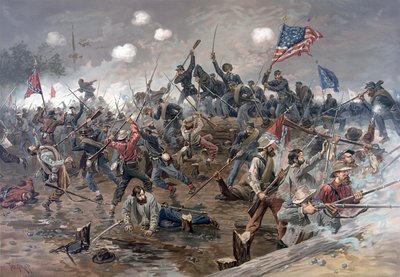 Battle of Spottsylvania by Thure de Thulstrup